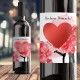 ETYKIETA na wino czerwone serca ze zdrapką prezent na Walentynki