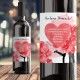 ETYKIETA na wino czerwone serca ze zdrapką prezent na Walentynki