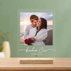 TABLICZKA akrylowa prezent ze zdjęciem pary dla ukochanej osoby