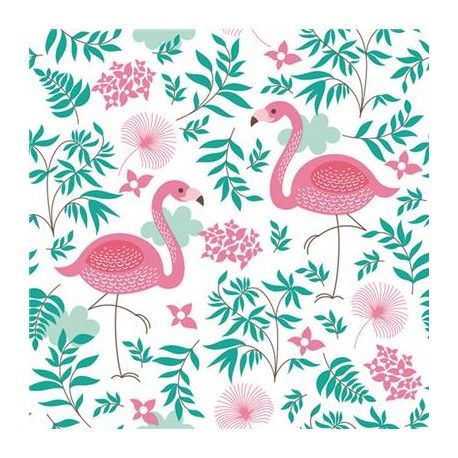 Serwetki papierowe Flamingi Tropikalne 33x33cm 20szt