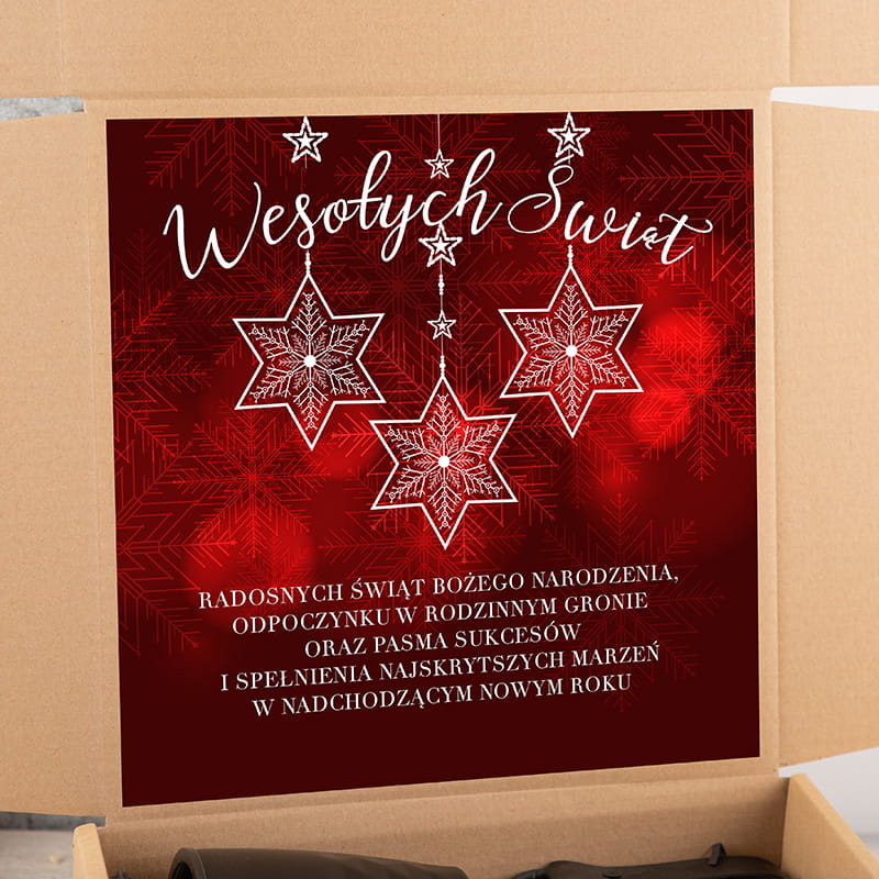 Ozdobne opakowanie na zestaw świąteczny prezentowy