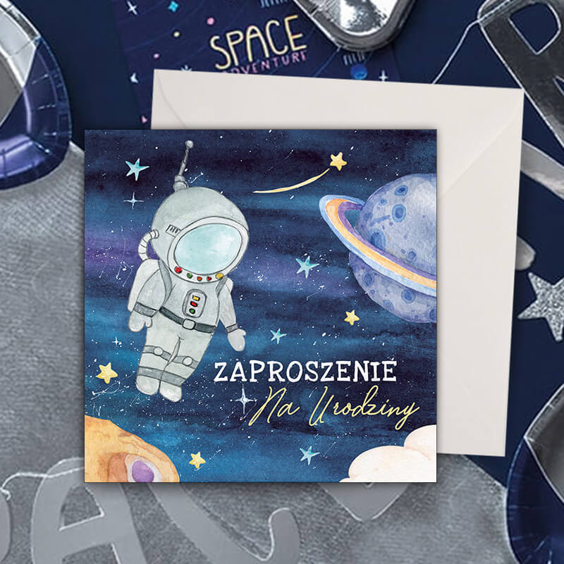 Zaproszenie na urodziny z astronautą