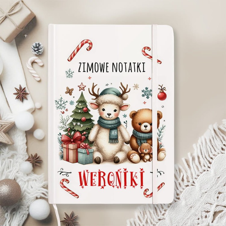 Świąteczny notes z imieniem