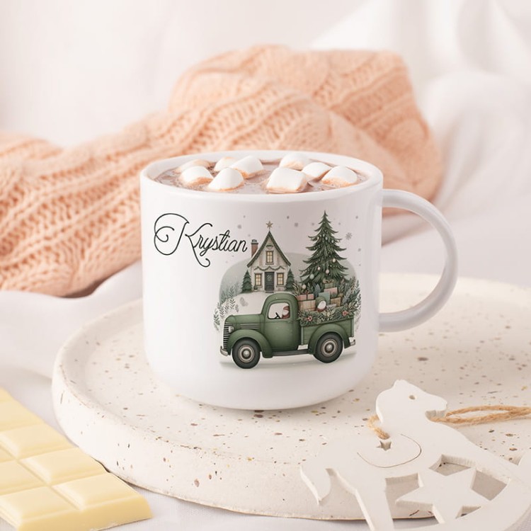 Nietłukący kubek świąteczny z imieniem dziecka