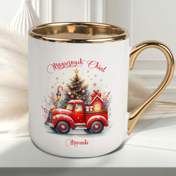 Personalizowany kubek świąteczny  magiczne chwile
