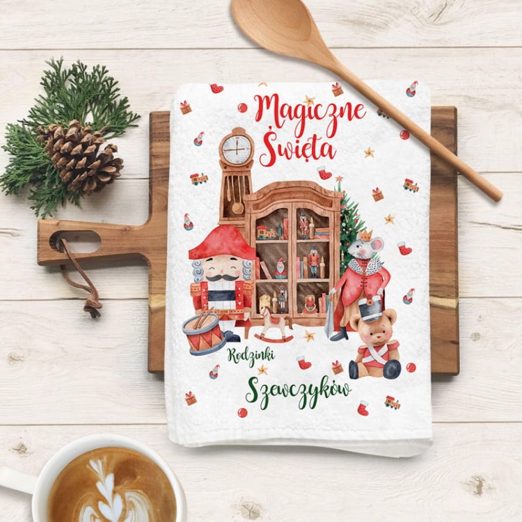 Ręcznik kuchenny świąteczny personalizowany
