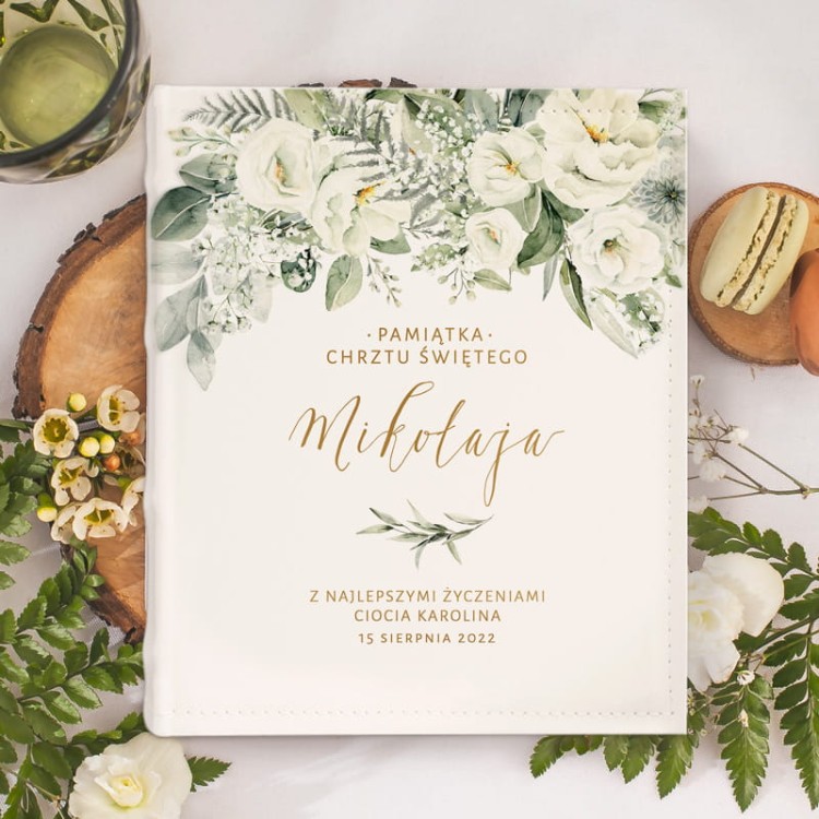 Album na zdjęcia z personalizacją na Chrzest Święty