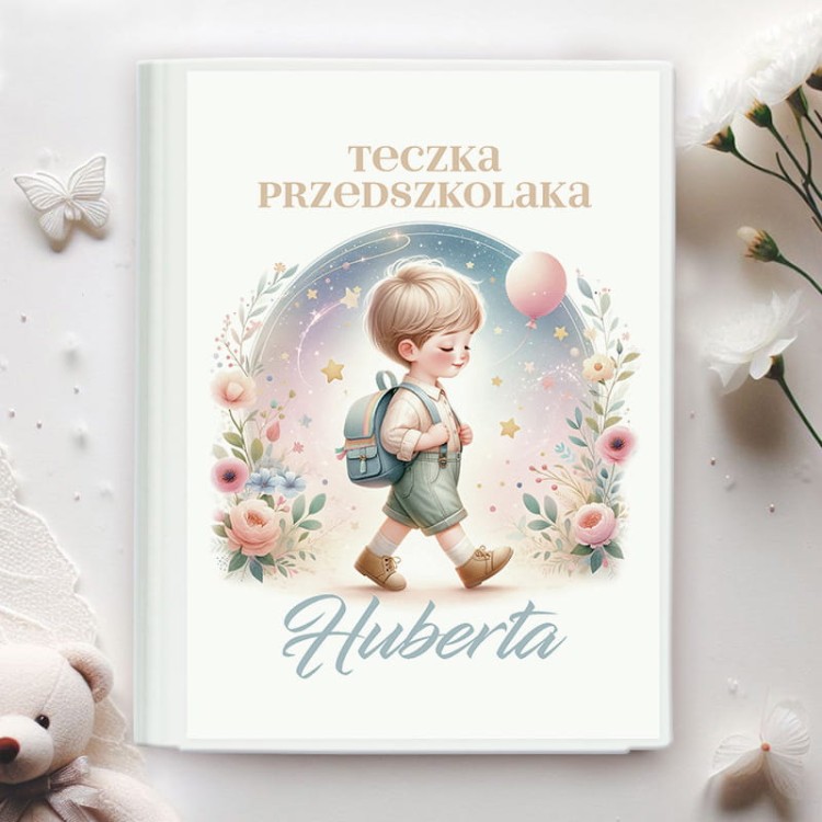 TECZKA do przedszkola z imieniem prezent dla chłopca