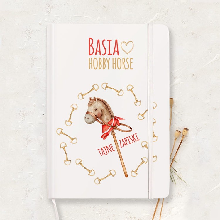 NOTATNIK dla dziewczynki Hobby Horse personalizowany
