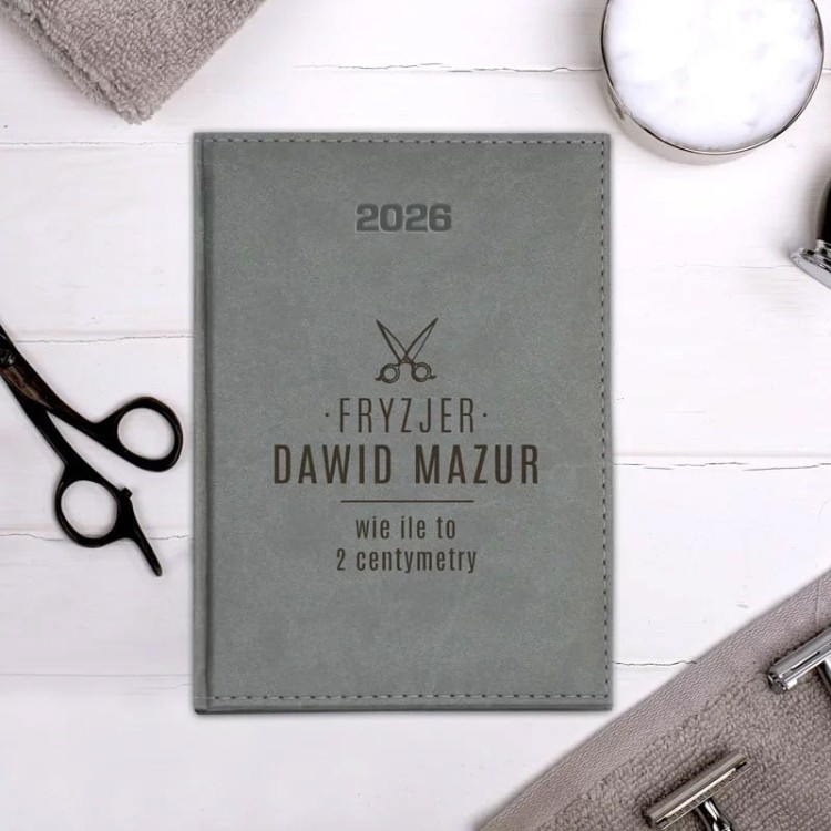 Kalendarz książkowy dla fryzjera na rok 2026