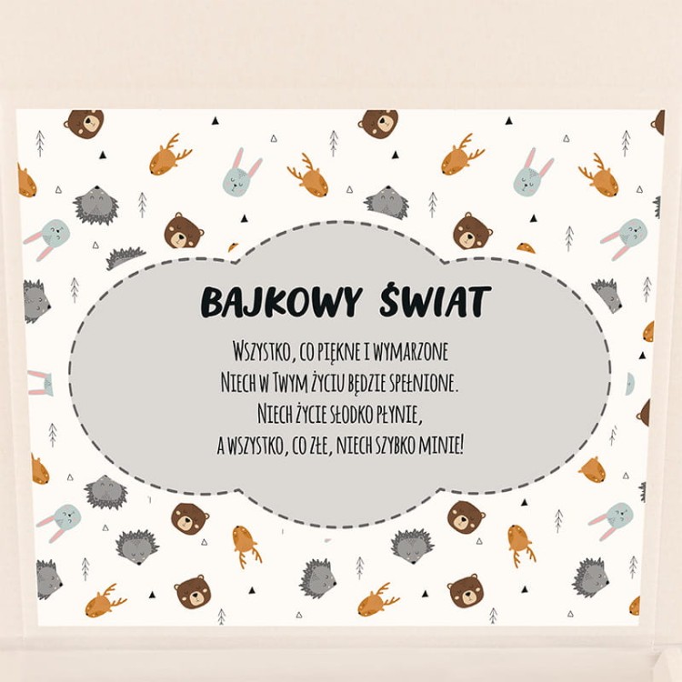 Prezent na narodziny dziecka - zestaw z kocykiem i skandynawskimi zwierzątkami