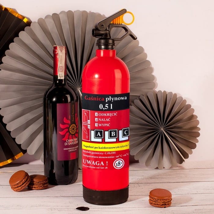 GAŚNICA Etui na alkohol Śmieszny prezent na 18 urodziny