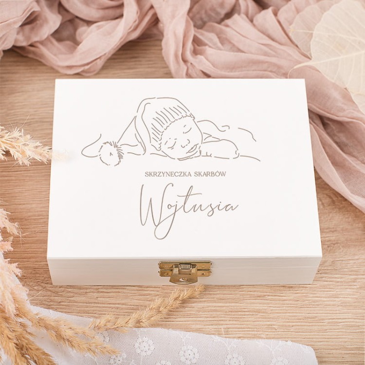 Szkatułka wspomnień dla chłopca wyjątkowy prezent pamiątkowy