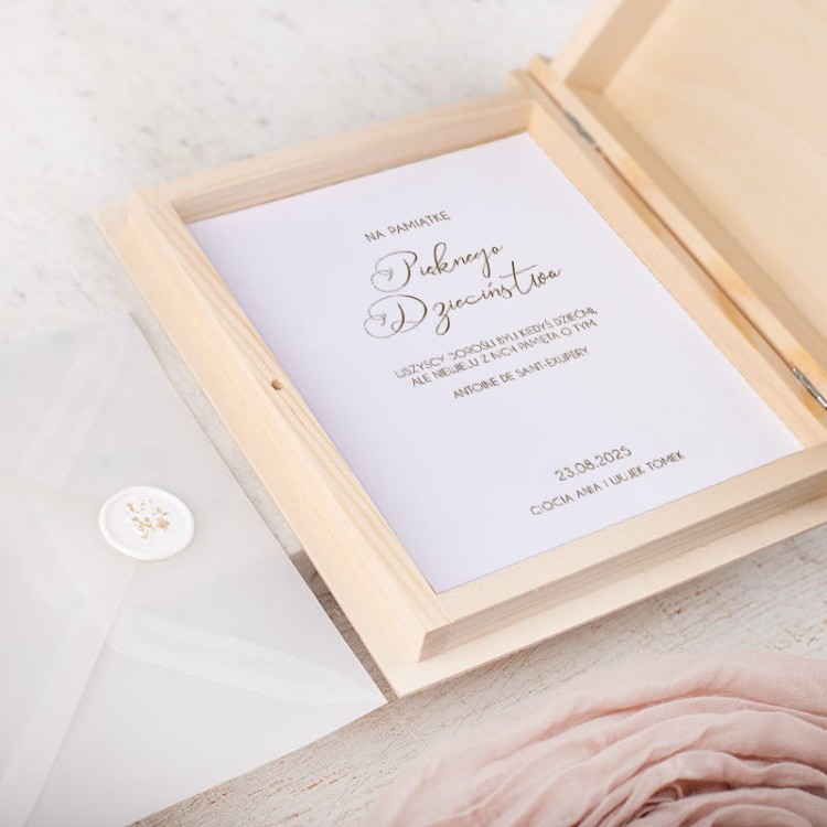 Skrzynka wspomnień dla dziecka chłopca