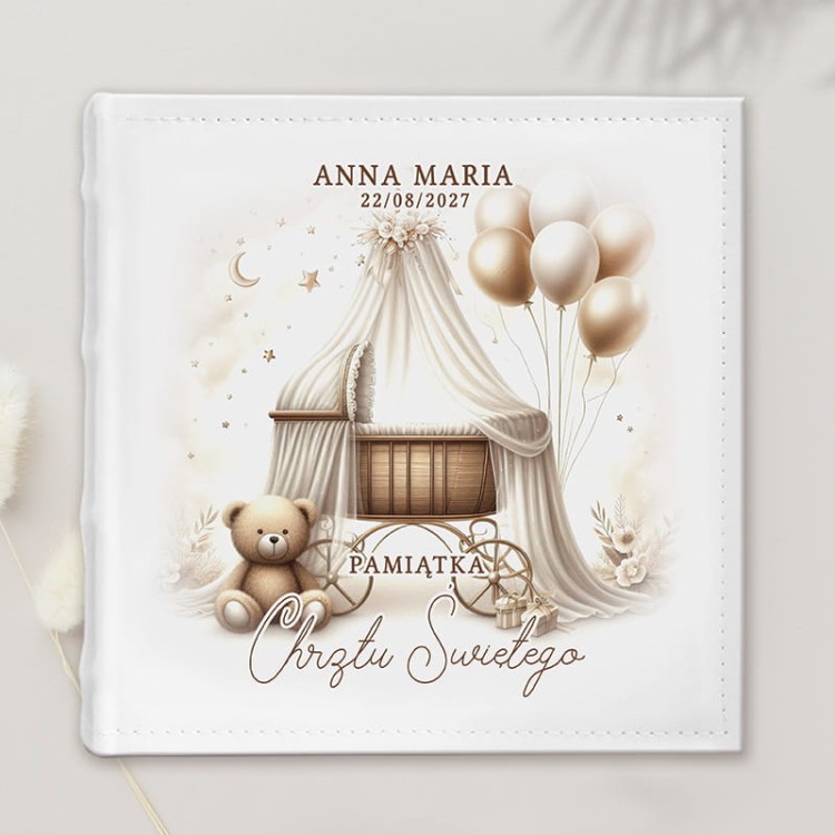 Album kieszeniowy personalizowana pamiątka Chrztu Świętego