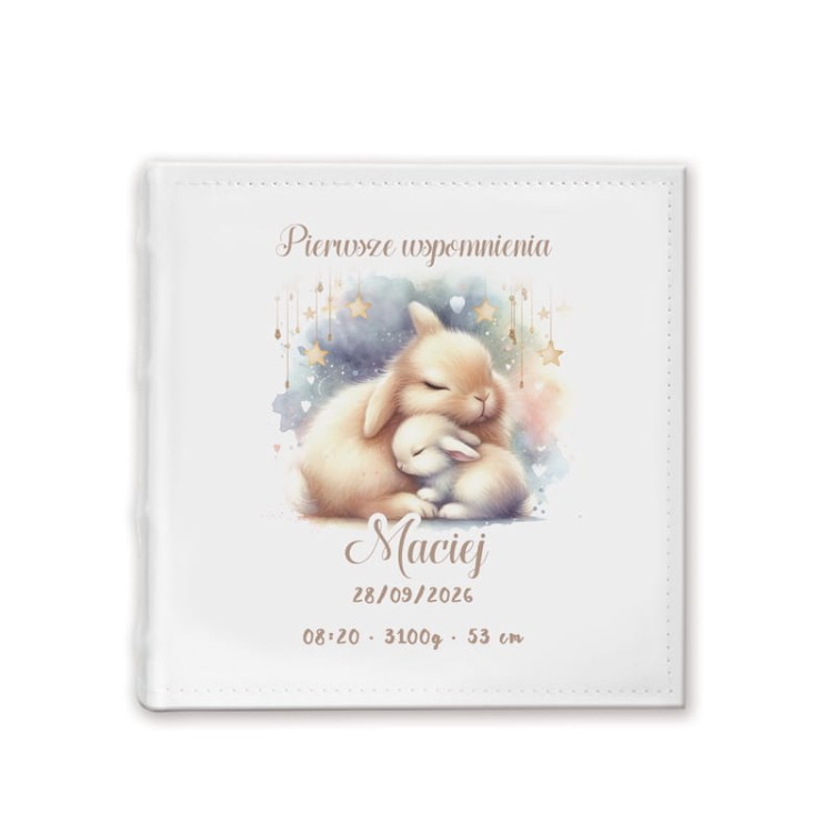 Album kieszeniowy z metryczką wyjątkowy prezent dla noworodka
