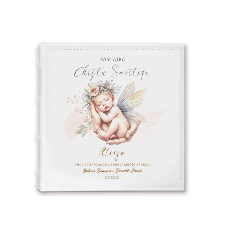 Album na zdjęcia elegancki prezent na Chrzest dla dziewczynki