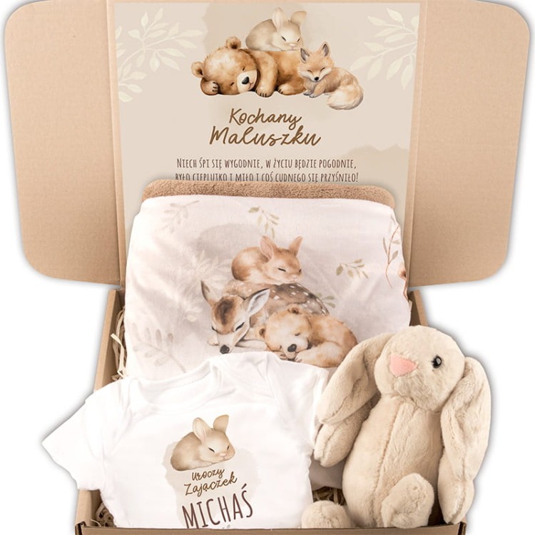 Prezentowy zestaw dla dziecka z praktycznymi dodatkami.