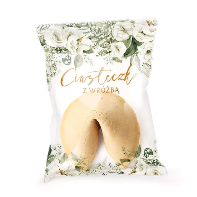 Słodkie ciasteczka z wróżbą dla gości.