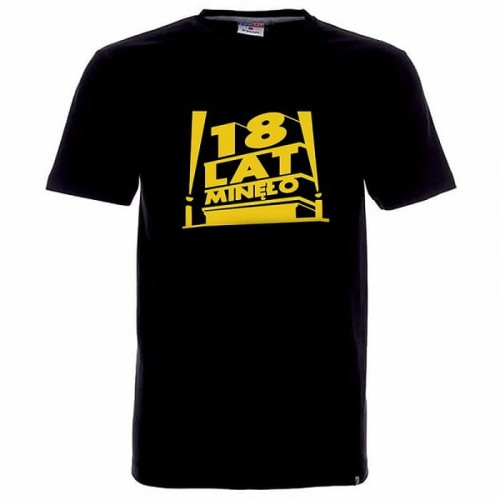KOSZULKA Męska Prezent Na Urodziny 18 Lat Minęło