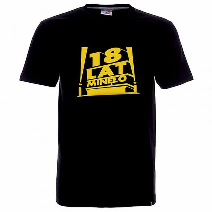 KOSZULKA Męska Prezent Na Urodziny 18 Lat Minęło