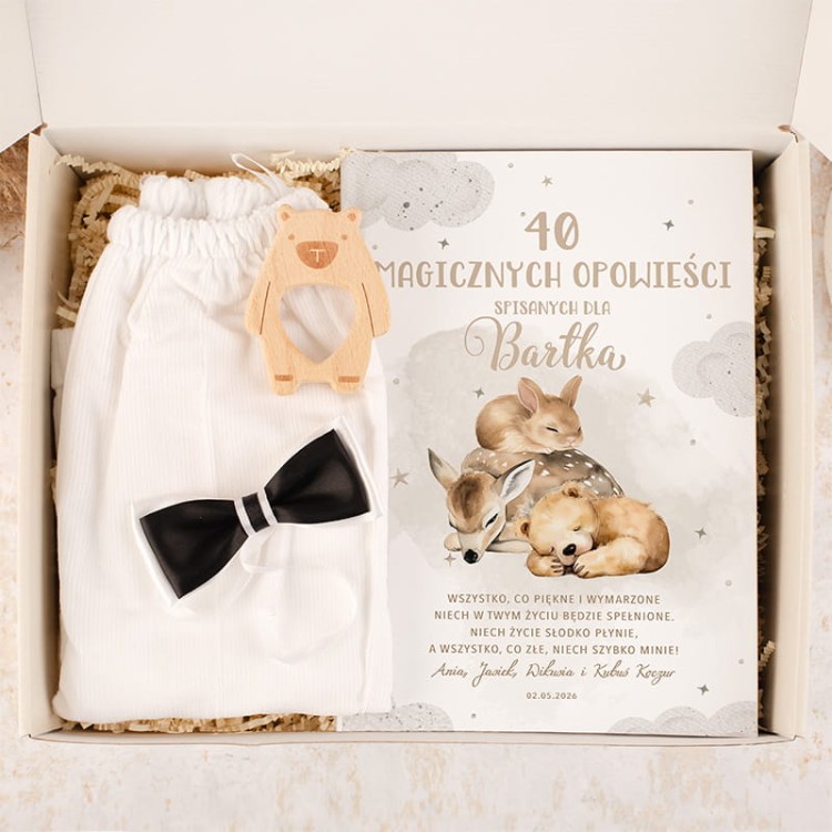 Personalizowany zestaw prezentowy dla chłopca z książką