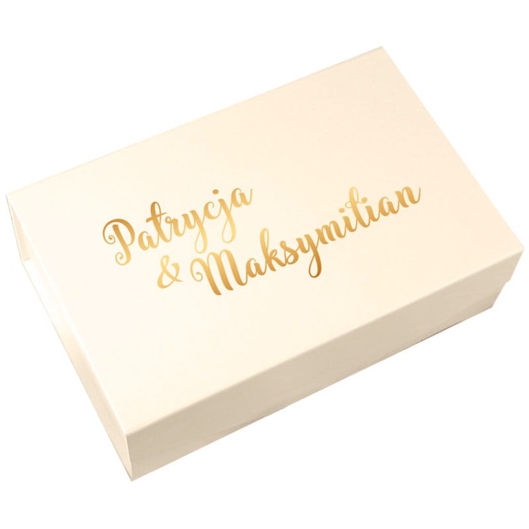 Box pamiątkowy dla pary młodej – personalizowany zestaw