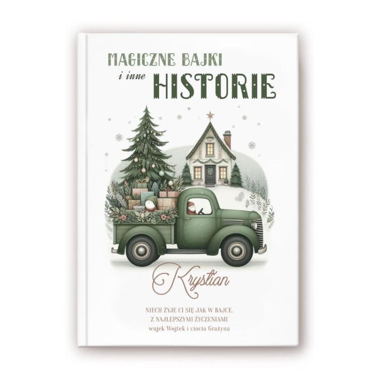 Książka z motywem świątecznym i bajkami