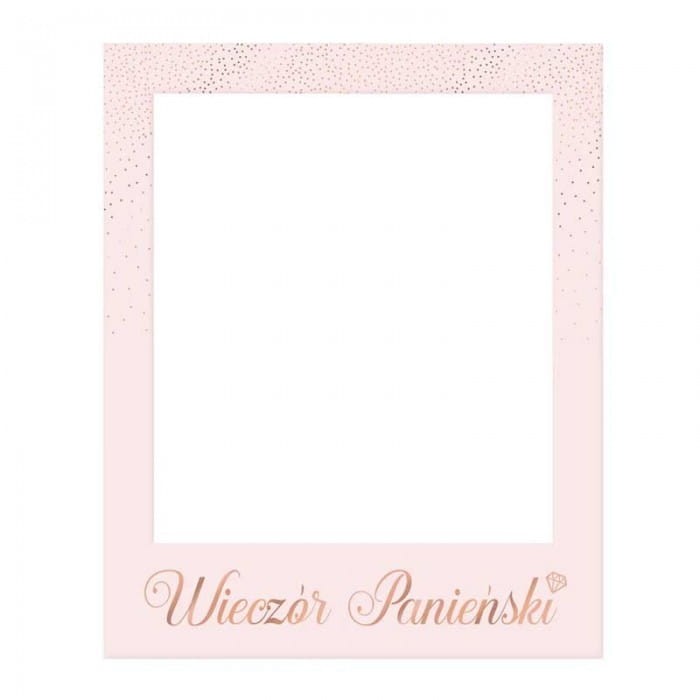 RAMKA do foto sesji różowa z napisem Wieczór Panieński