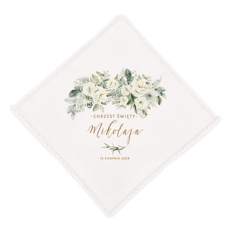 Personalizowana-szatka-do-Chrztu-w-bialym-kolorze.-Udekorowana-jest-grafika-z-kolekcji-Biale-Kwiaty.jpg