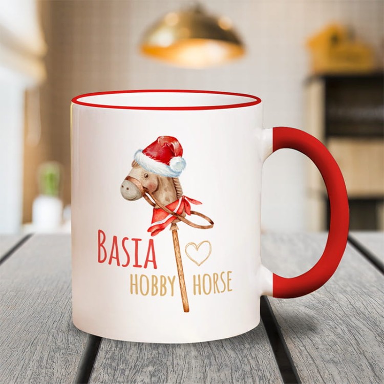 Personalizowany kubek świąteczny Hobby Horse