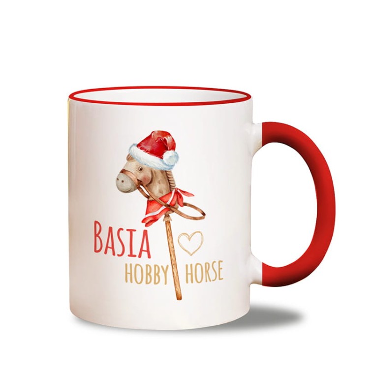 Kubek bożonarodzeniowy z konikiem Hobby Horse