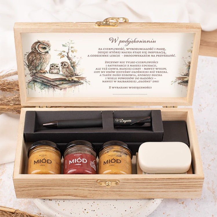 Elegancki zestaw prezentowy dla nauczyciela