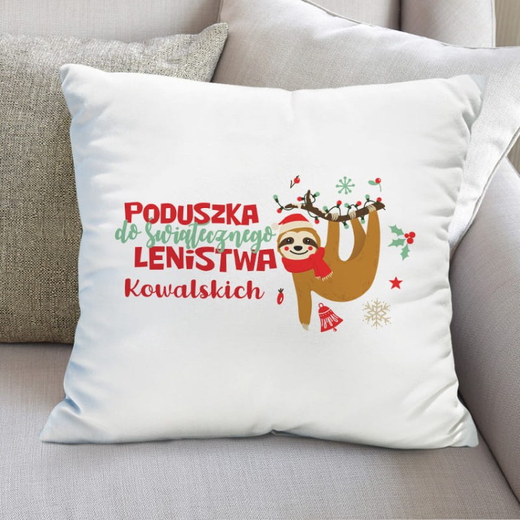 Poduszka prezent świąteczny leniwiec