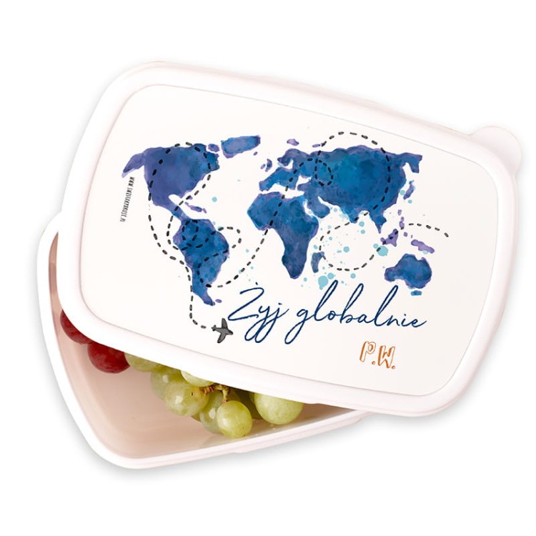 Śniadaniówka szkolna personalizowana inicjałami