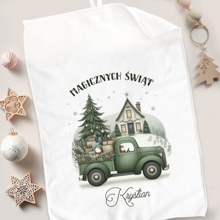 Ręcznik świąteczny z personalizacją imieniem
