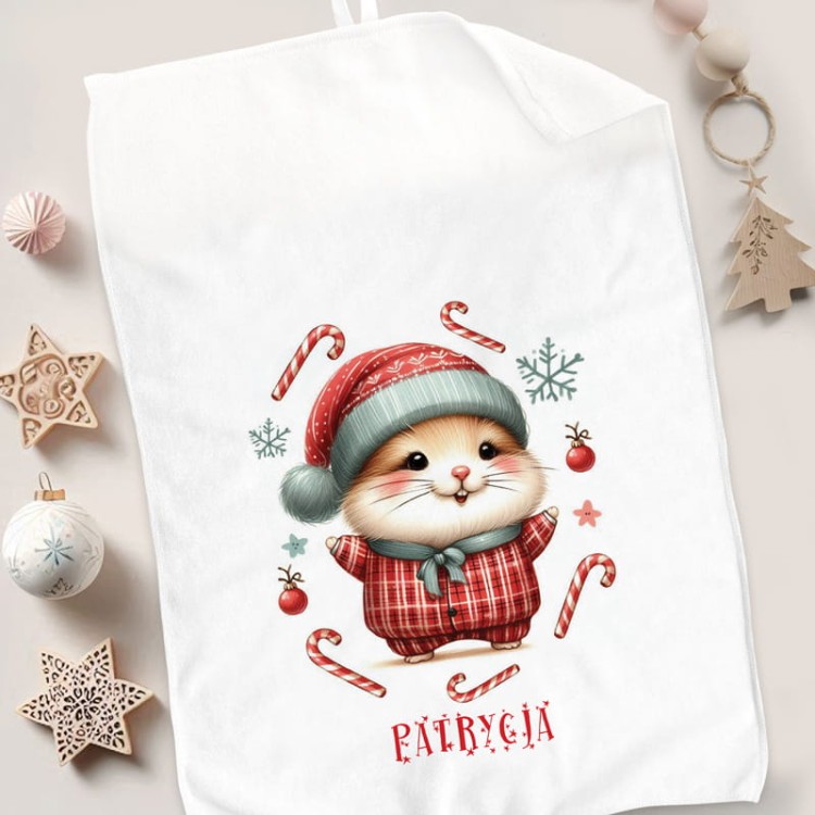 Personalizowany ręcznik świąteczny dla dziecka