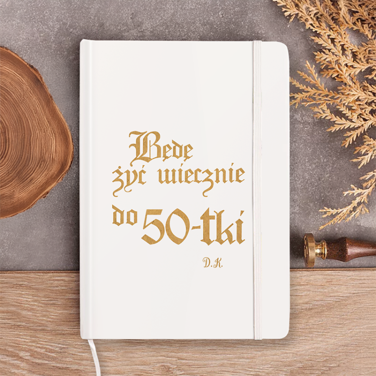 Notatnik z cytatem z serialu 1670 na prezent