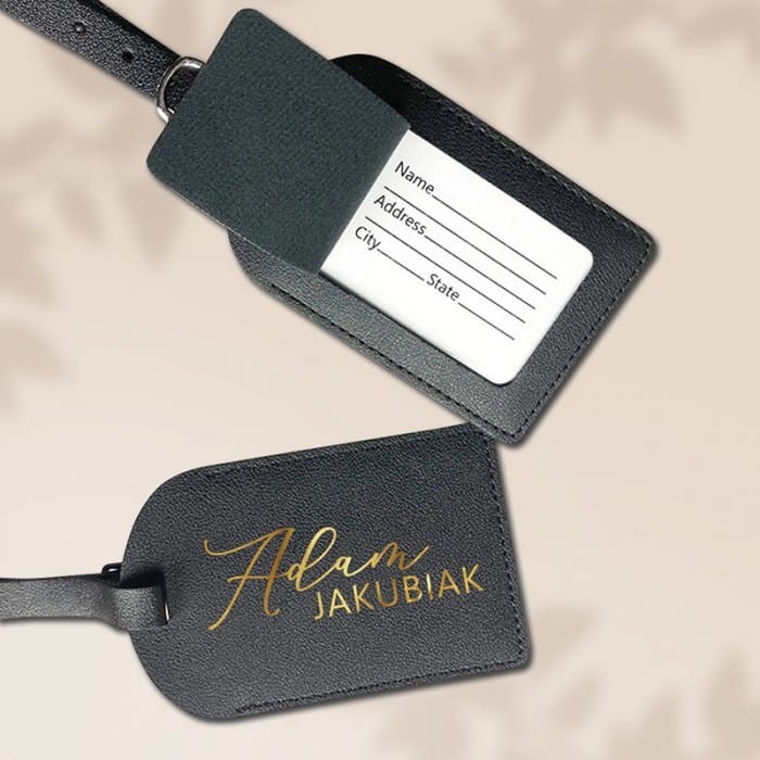 ZAWIESZKA na bagaż skórzana identyfikator na walizkę personalizowany