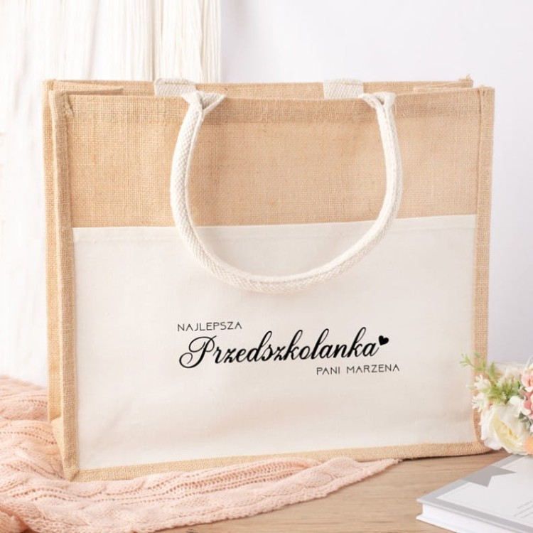 Lniana torba – praktyczny prezent dla przedszkolanki