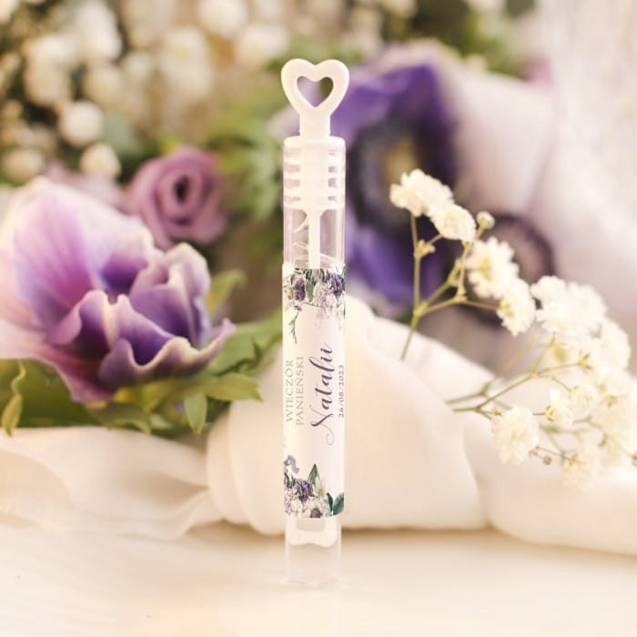 BAŃKI mydlane z personalizacją na wieczór panieński Kwiaty 10szt