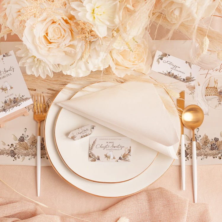 Dekoracje na stół na Chrzest Święty