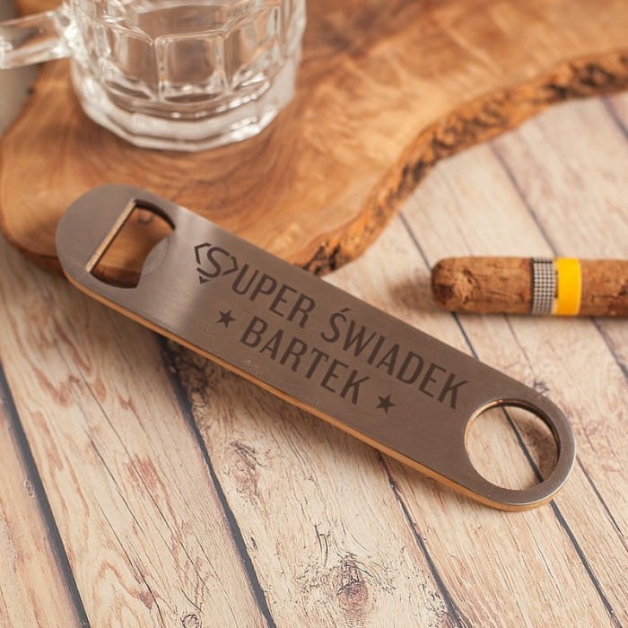OTWIERACZ personalizowany z imieniem świadka Super Świadek