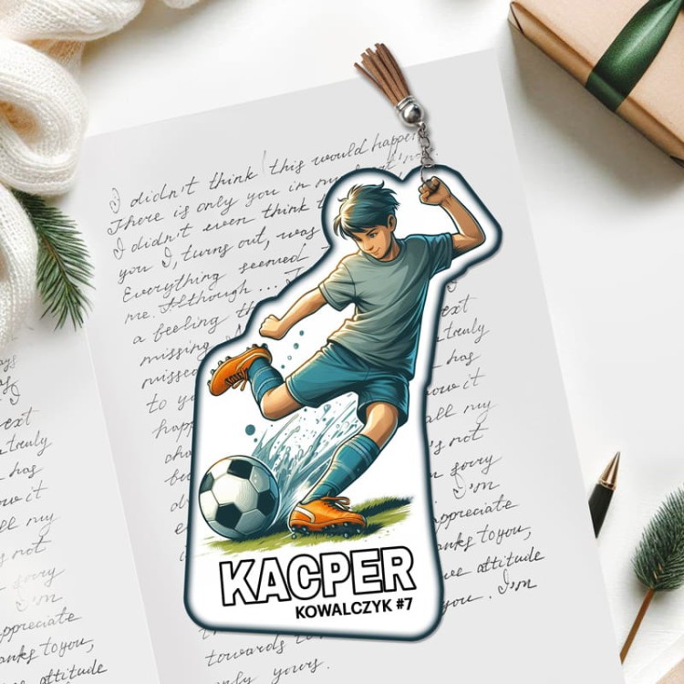 Zakładka piłkarska dla chłopca