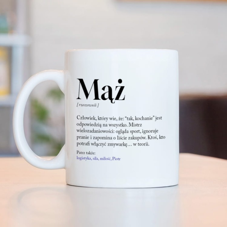 Kubek z definicją męża