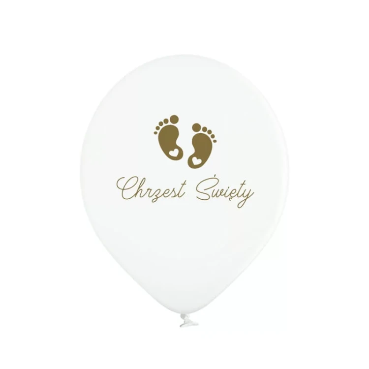 Balon dekoracja na chrzest święty