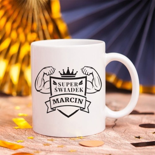 KUBEK podziękowanie dla Świadka Super Świadek Z IMIENIEM