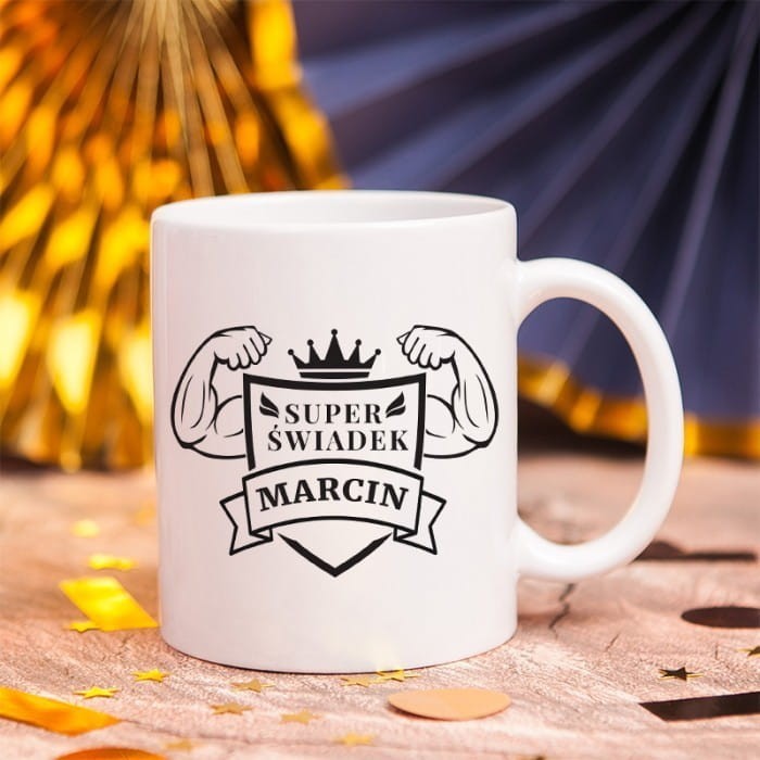 KUBEK podziękowanie dla Świadka Super Świadek Z IMIENIEM