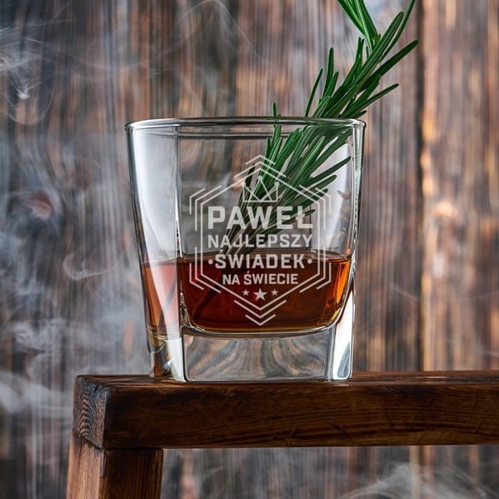 SZKLANKA do whisky Podziękowanie dla Świadka