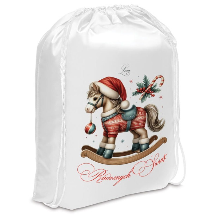 Personalizowany worek na prezenty dla dzieci na święta Bożego Narodzenie